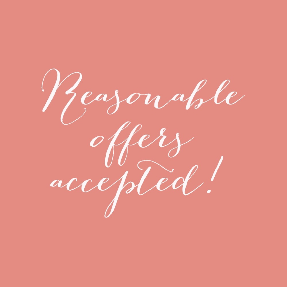 Reasonable offers welcome !